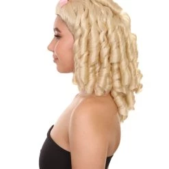 HPO Womens Blonde Princess Wig | Dreadlock Medium Royal Cosplay Halloween Wig | Premium Breathable Capless Cap Women's 13 HPO Womens Blonde Princess Wig | Dreadlock Medium Royal Cosplay Halloween Wig | Premium Breathable Capless Cap Women's