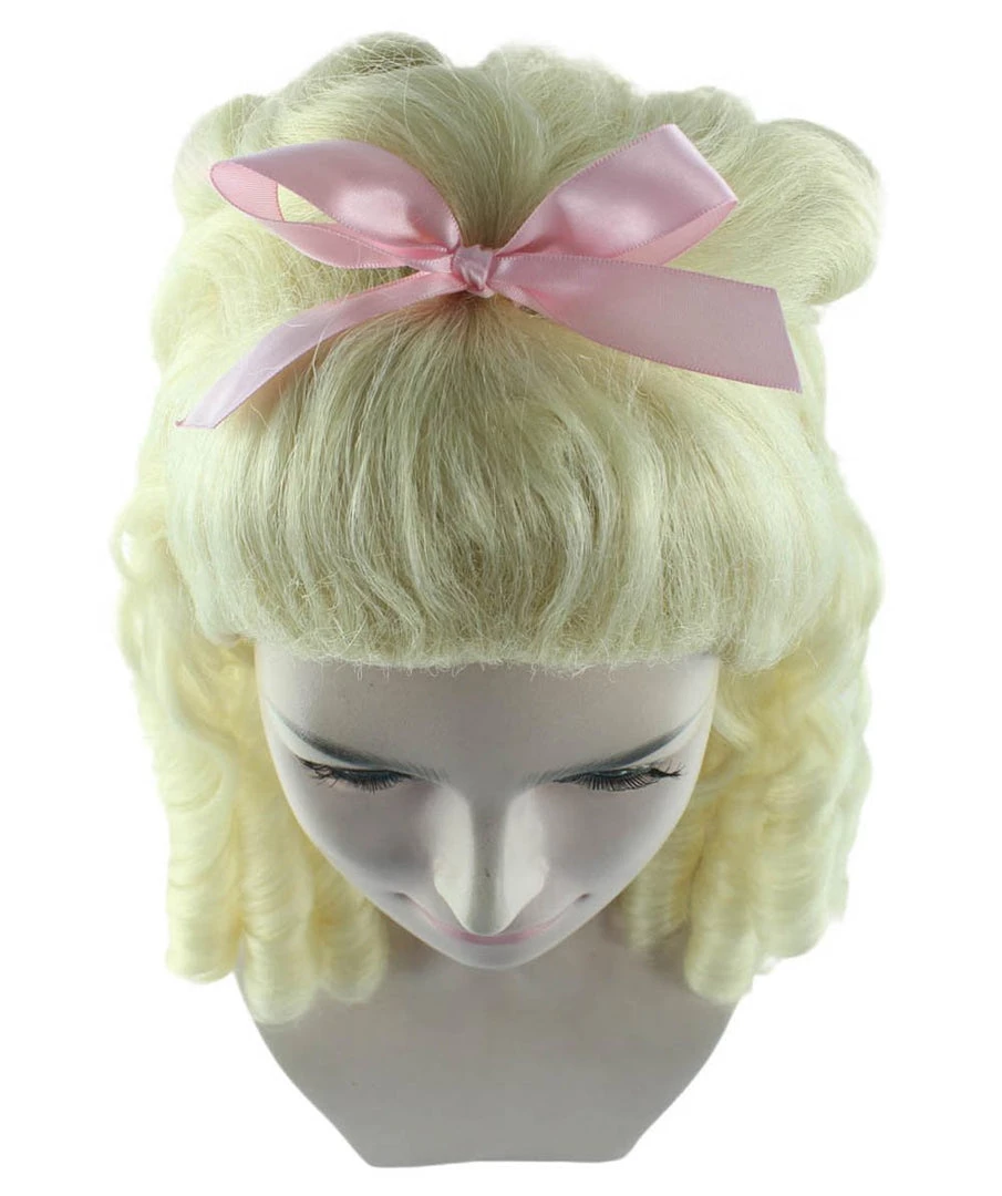 HPO Womens Blonde Princess Wig | Dreadlock Medium Royal Cosplay Halloween Wig | Premium Breathable Capless Cap Women's 8 HPO Womens Blonde Princess Wig | Dreadlock Medium Royal Cosplay Halloween Wig | Premium Breathable Capless Cap Women's