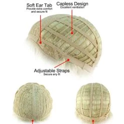 HPO Mens Colonial Judge Wigs | Blonde Historical Wigs | Premium Breathable Capless Cap Men's 16 HPO Mens Colonial Judge Wigs | Blonde Historical Wigs | Premium Breathable Capless Cap Men's