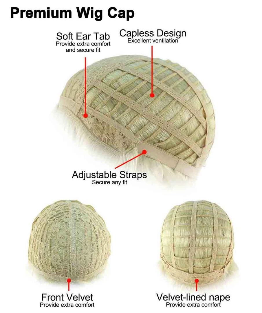 HPO Mens Colonial Judge Wigs | Blonde Historical Wigs | Premium Breathable Capless Cap Men's 8 HPO Mens Colonial Judge Wigs | Blonde Historical Wigs | Premium Breathable Capless Cap Men's