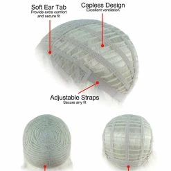 HPO Men's Mad Scientist Mens Wig & Mustache | Jumbo Cosplay Halloween Wig | Premium Breathable Capless Cap