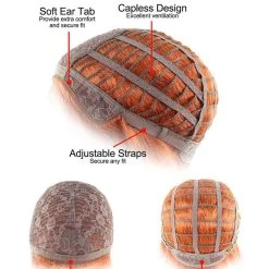 HPO Men's Womens Glamour Wig | Purple Stage/Event Fancy Halloween Wig | Premium Breathable Capless Cap