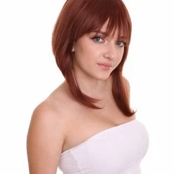 KOSMOS CW Women's Medium Length Brown Straight 14