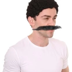 HPO Men's Doctor Eggman Robotnik Long Curly Mustache Multiple Color Options
