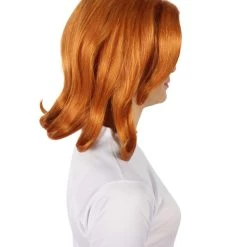HPO Adult Women's Orange Clans Clashing Mobile Game Barbarian Character Wig