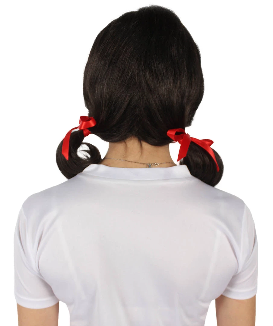 Men's HPO Adult Women’s Island Girl Mary Ann Sitcom Brown Pigtail Wig 5 Men's HPO Adult Women’s Island Girl Mary Ann Sitcom Brown Pigtail Wig