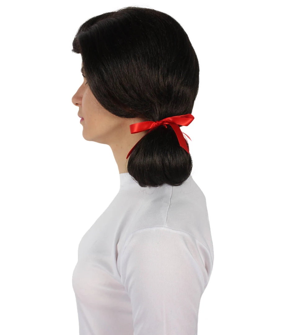 Men's HPO Adult Women’s Island Girl Mary Ann Sitcom Brown Pigtail Wig 4 Men's HPO Adult Women’s Island Girl Mary Ann Sitcom Brown Pigtail Wig