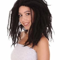 HPO Side Part Dreadlock Style Wigs | Dreadlock Hairstyle | Premium Breathable Capless Cap Women's