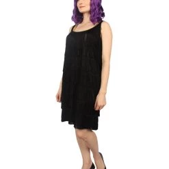 HPO Adult Women's Flapper Costume | Black Halloween Costume