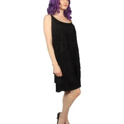 HPO Adult Women's Flapper Costume | Black Halloween Costume