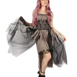 HPO Adult Women's Zombie Gothic Costume | Multi Color Cosplay Costume