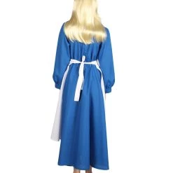 HPO Adult Women's Blue Maid Dress With Apron Costume | Blue And White Cosplay Costume 12 HPO Adult Women's Blue Maid Dress With Apron Costume | Blue And White Cosplay Costume