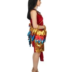 HPO Adult Women Egyptian Goddess Costume | Red & Golden Carnival Costume 13 HPO Adult Women Egyptian Goddess Costume | Red & Golden Carnival Costume