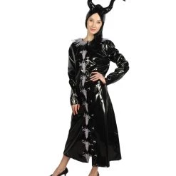 HPO Adult Women Maleficent Costume | Black Halloween Costume