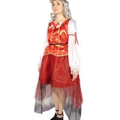 HPO Adult Women's Pirate Captain 3Pc Costume | Multi Cosplay Costume
