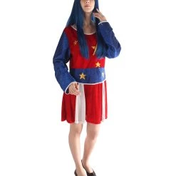 HPO Adult Women's Cheerleader Costume | Multi Color Cosplay Costume