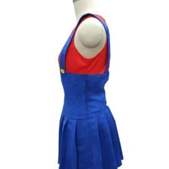 HPO Adult Women's Plumber Costume | Red And Blue Cosplay Costume