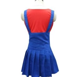 HPO Adult Women's Plumber Costume | Red And Blue Cosplay Costume