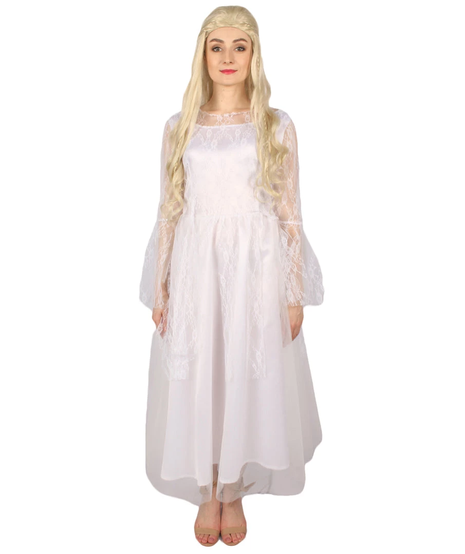 HPO Men's Adult Women Maleficent Costume | White Cosplay Costume 2 HPO Men's Adult Women Maleficent Costume | White Cosplay Costume