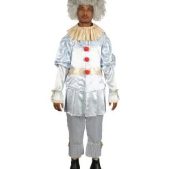 HPO Adult Men's IT Pennywise Costume | Silver Halloween Costume