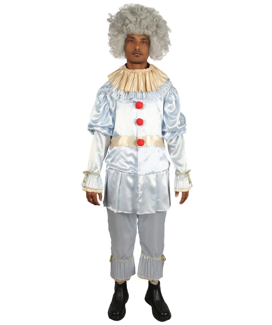 HPO Adult Men's IT Pennywise Costume | Silver Halloween Costume 1 HPO Adult Men's IT Pennywise Costume | Silver Halloween Costume