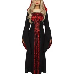 HPO Adult Women's Deluxe Horror Vampiress Costume | Black Halloween Costume