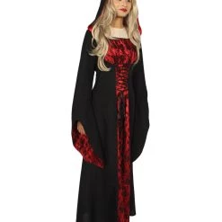 HPO Adult Women's Deluxe Horror Vampiress Costume | Black Halloween Costume