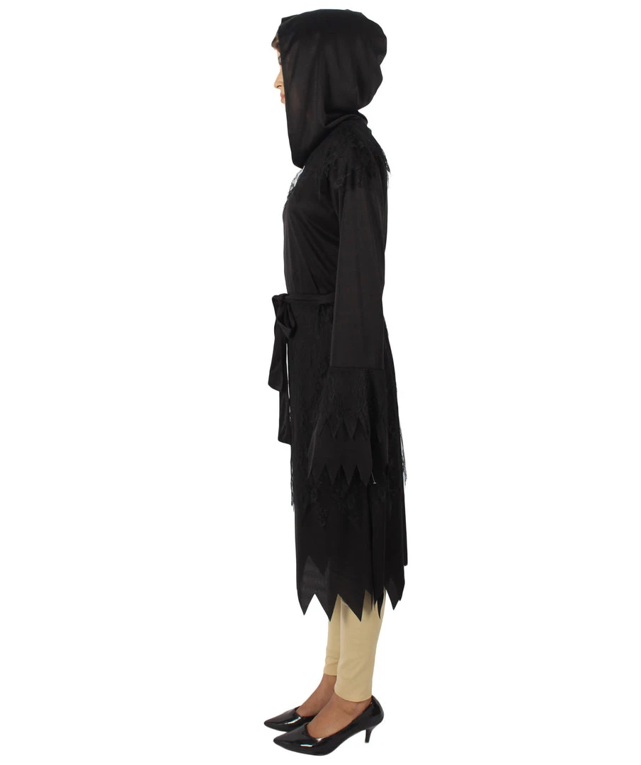 HPO Adult Women's Cloak Of Darkness 2Pc Costume | Black Halloween Costume 4 HPO Adult Women's Cloak Of Darkness 2Pc Costume | Black Halloween Costume