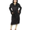 HPO Adult Women's Cloak Of Darkness 2Pc Costume | Black Halloween Costume