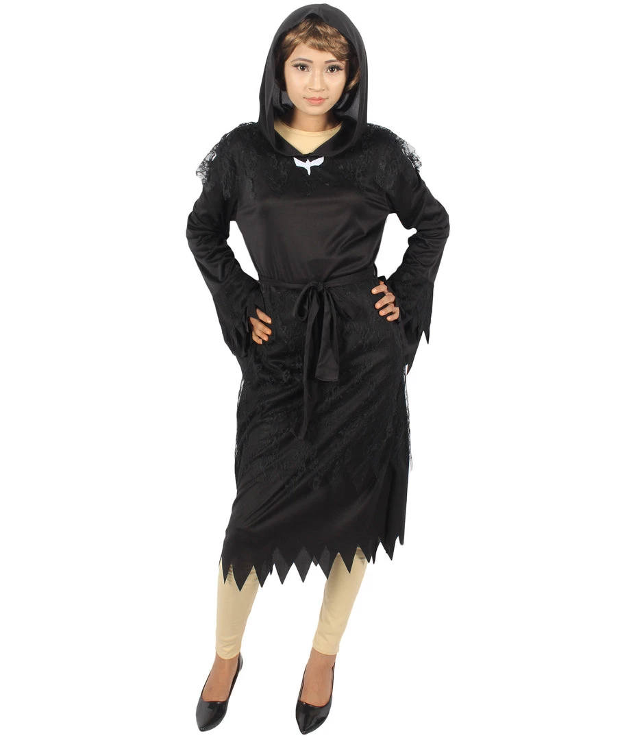 HPO Adult Women's Cloak Of Darkness 2Pc Costume | Black Halloween Costume 1 HPO Adult Women's Cloak Of Darkness 2Pc Costume | Black Halloween Costume