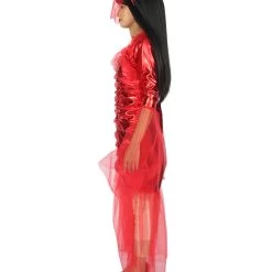 HPO Adult Women's Devilish Devil Bride Costume | Red Halloween Costume