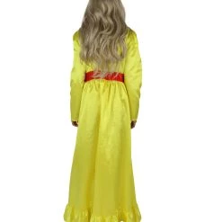 HPO Women's Evil Annabella Doll | White Long Maxi Dress In Satin-Feel | Premium Horror Halloween Costume 78 HPO Women's Evil Annabella Doll | White Long Maxi Dress In Satin-Feel | Premium Horror Halloween Costume