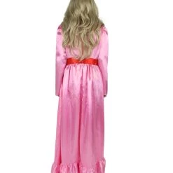 HPO Women's Evil Annabella Doll | White Long Maxi Dress In Satin-Feel | Premium Horror Halloween Costume 93 HPO Women's Evil Annabella Doll | White Long Maxi Dress In Satin-Feel | Premium Horror Halloween Costume