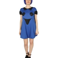 HPO Adult Women's Ghost Dress Costume | Blue Halloween Costume