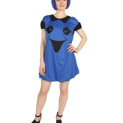 HPO Adult Women's Ghost Dress Costume | Blue Halloween Costume