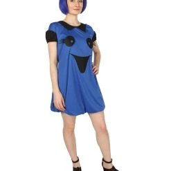 HPO Adult Women's Ghost Dress Costume | Blue Halloween Costume