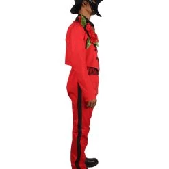 HPO Adult Men's Day Of The Dead Senor Costume | Red Cosplay Costume 13 HPO Adult Men's Day Of The Dead Senor Costume | Red Cosplay Costume