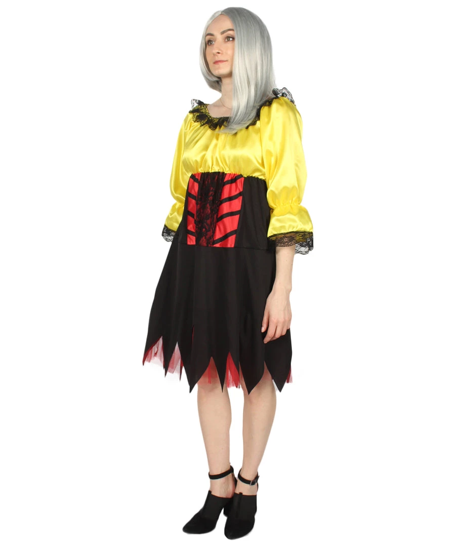 HPO Adult Women's Sexy Pirate Costume | Yellow Cosplay Costume 3 HPO Adult Women's Sexy Pirate Costume | Yellow Cosplay Costume