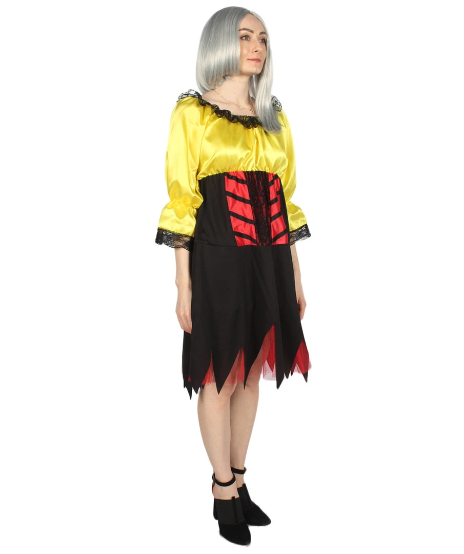 HPO Adult Women's Sexy Pirate Costume | Yellow Cosplay Costume 7 HPO Adult Women's Sexy Pirate Costume | Yellow Cosplay Costume