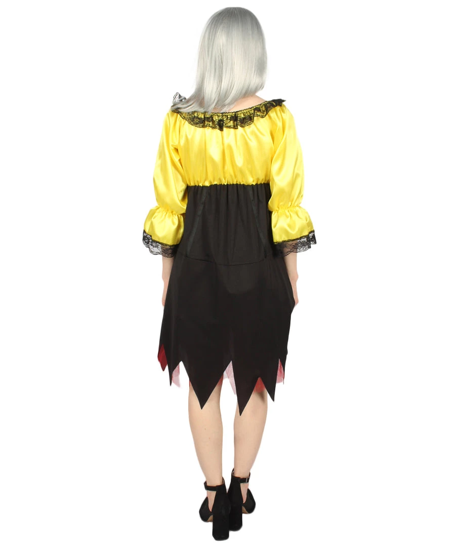 HPO Adult Women's Sexy Pirate Costume | Yellow Cosplay Costume 5 HPO Adult Women's Sexy Pirate Costume | Yellow Cosplay Costume