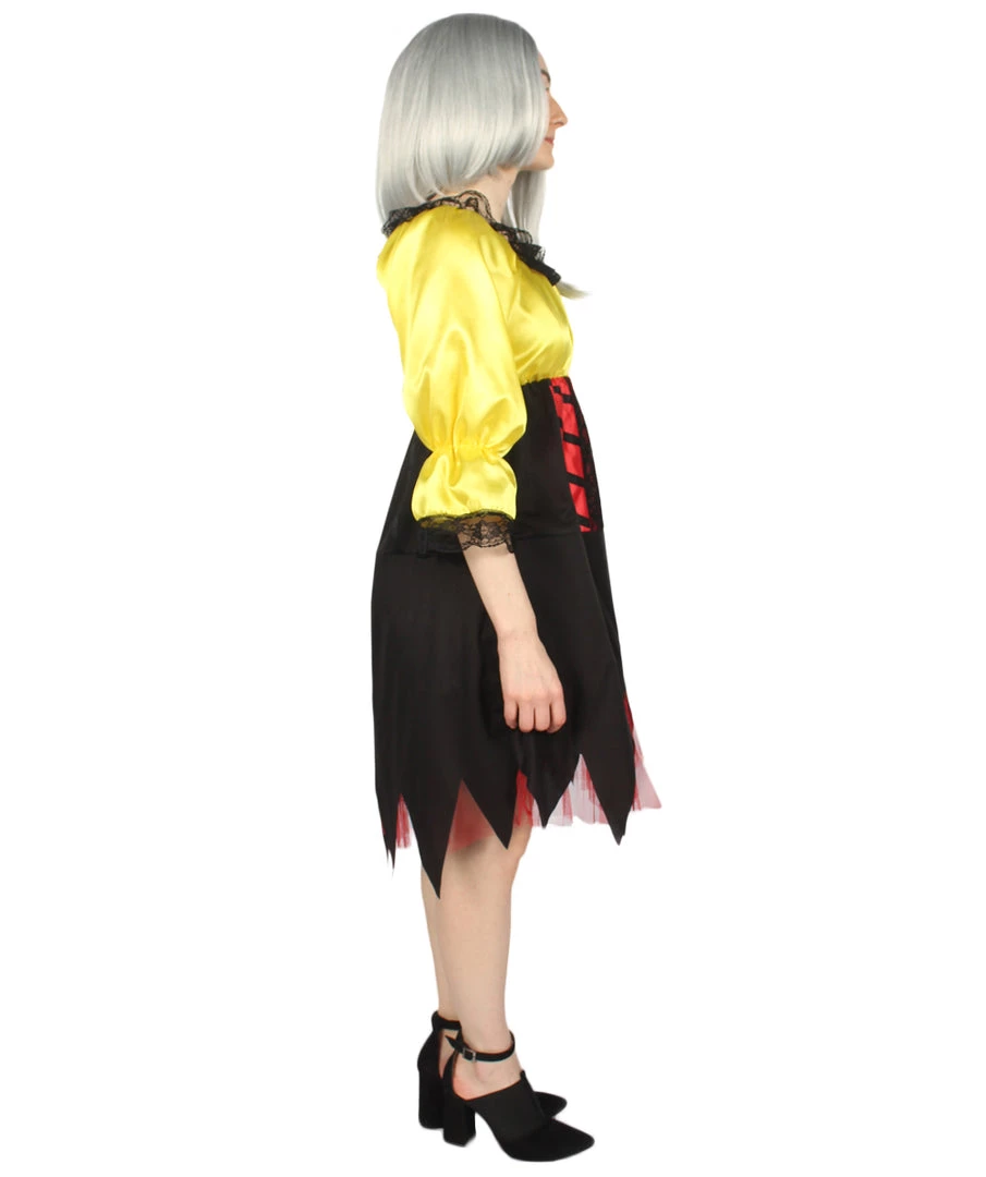 HPO Adult Women's Sexy Pirate Costume | Yellow Cosplay Costume 6 HPO Adult Women's Sexy Pirate Costume | Yellow Cosplay Costume