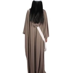 HPO Adult Women's Robe Handmaid Costume With Bag And Bonnet | Grey Cosplay Costume