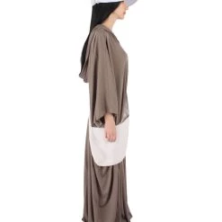 HPO Adult Women's Robe Handmaid Costume With Bag And Bonnet | Grey Cosplay Costume