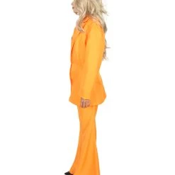 HPO Adult Women's EXCLUSIVE! Deluxe Singer Party Suit Costume | Orange Cosplay Costume