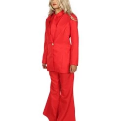 HPO Adult Women's Deluxe Party Devil Suit Costume | Red Cosplay Costume 10 HPO Adult Women's Deluxe Party Devil Suit Costume | Red Cosplay Costume