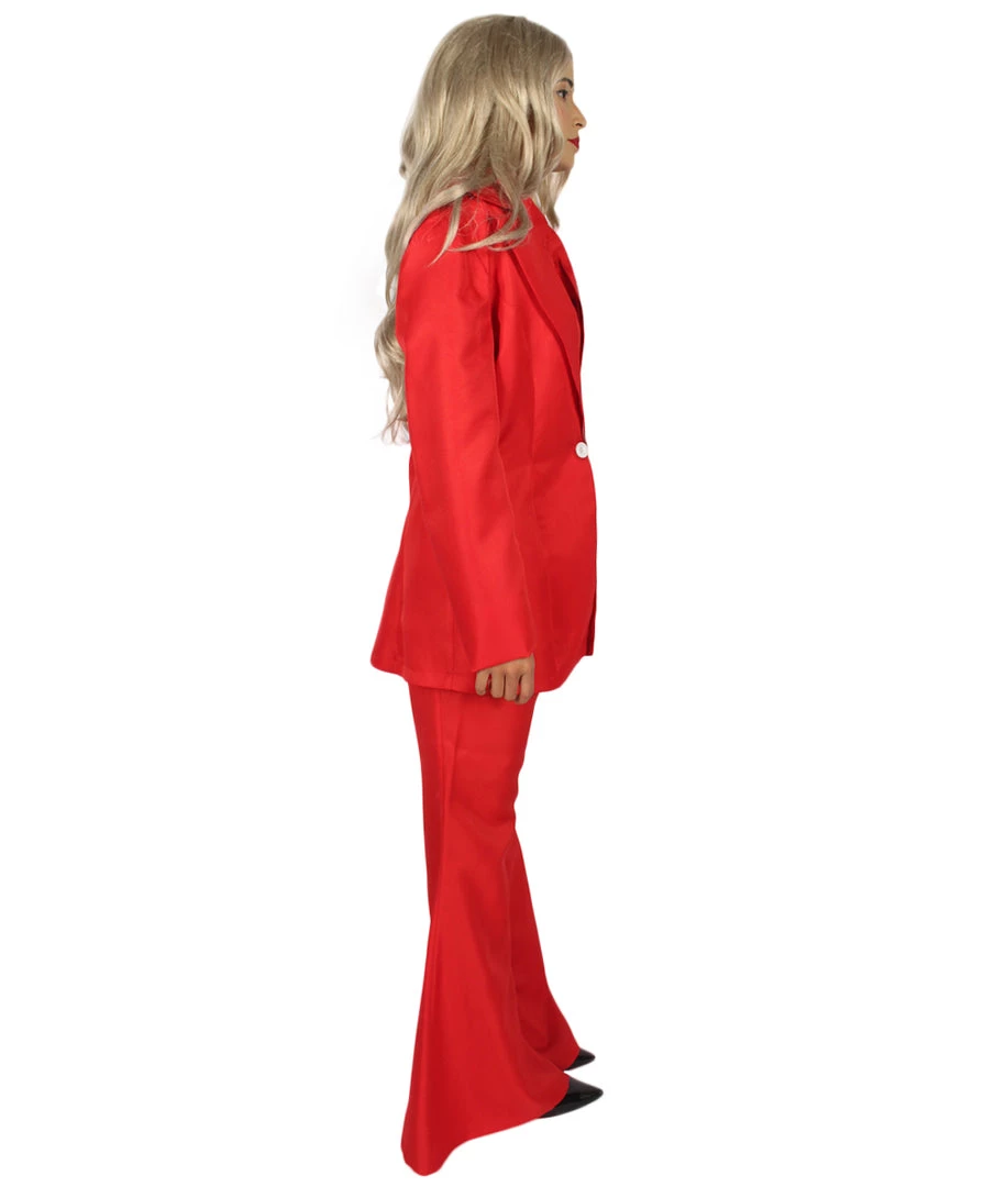 HPO Adult Women's Deluxe Party Devil Suit Costume | Red Cosplay Costume 6 HPO Adult Women's Deluxe Party Devil Suit Costume | Red Cosplay Costume
