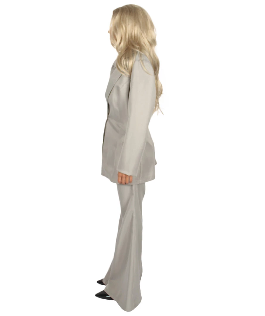 HPO Adult Women's EXCLUSIVE! Deluxe Singer Party Suit Costume | Grey Cosplay Costume 4 HPO Adult Women's EXCLUSIVE! Deluxe Singer Party Suit Costume | Grey Cosplay Costume