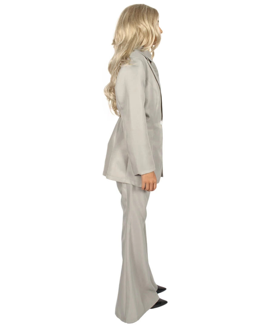 HPO Adult Women's EXCLUSIVE! Deluxe Singer Party Suit Costume | Grey Cosplay Costume 6 HPO Adult Women's EXCLUSIVE! Deluxe Singer Party Suit Costume | Grey Cosplay Costume