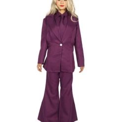 HPO Adult Women's EXCLUSIVE! Deluxe Singer Party Suit Costume | Lt. Purple Cosplay Costume