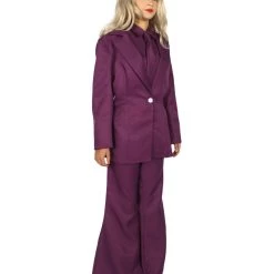 HPO Adult Women's EXCLUSIVE! Deluxe Singer Party Suit Costume | Lt. Purple Cosplay Costume 14 HPO Adult Women's EXCLUSIVE! Deluxe Singer Party Suit Costume | Lt. Purple Cosplay Costume